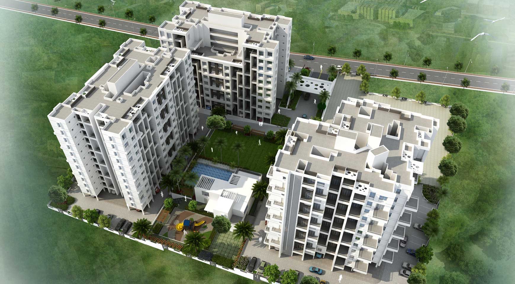 1, 2 & 3 BHK Flats on Sinhagad Road